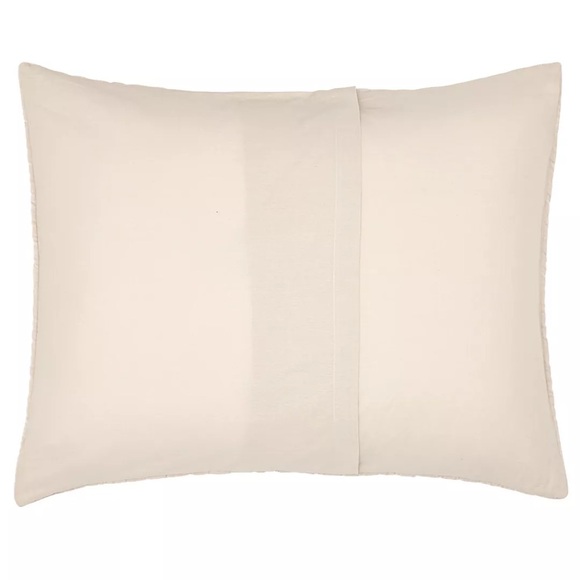 NWT John Robshaw Textiles Velvet Sham in Sand. King Size - Picture 2 of 5